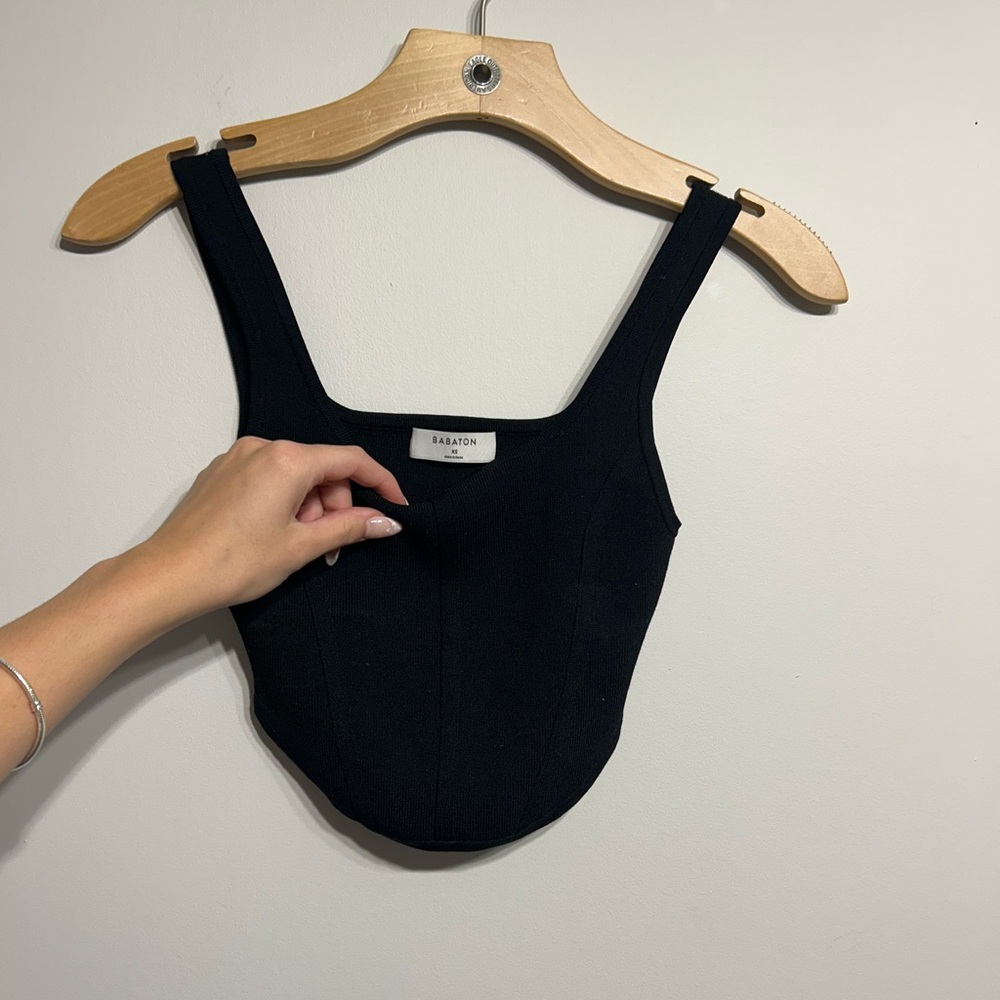 Aritzia Babaton Black Tank Top